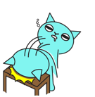 Gato azul Facebook sticker #33