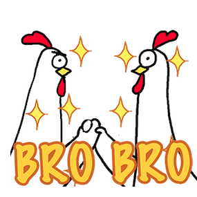 Facebook Chicken Bro Sticker #4