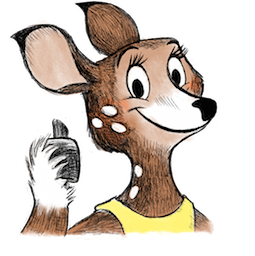 Facebook Dearest Deer Sticker #3