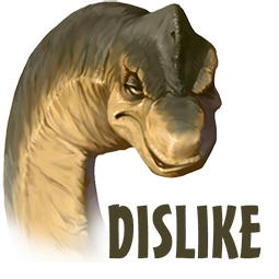 Dinosaurios malhumorados Facebook sticker #1