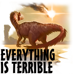 Dinosaurios malhumorados Facebook sticker #5