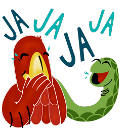 Sticker de Facebook Aigle et serpent #13