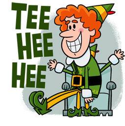 Sticker de Facebook Elf, el duende #4