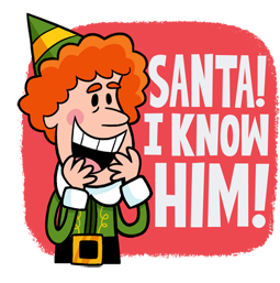 Facebook sticker Buddy – Der Weihnachtself #8