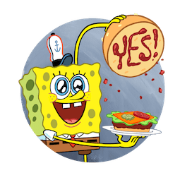 Facebook F.U.N. with SpongeBob Sticker #4