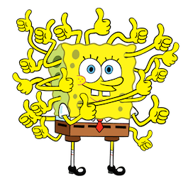 Facebook F.U.N. with SpongeBob Sticker #12
