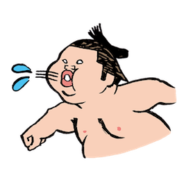 Sticker de Facebook Increíble luchador de sumo #12