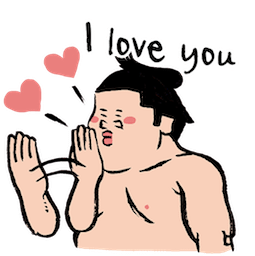 Sticker de Facebook Increíble luchador de sumo #17