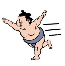 Sticker de Facebook Increíble luchador de sumo #18