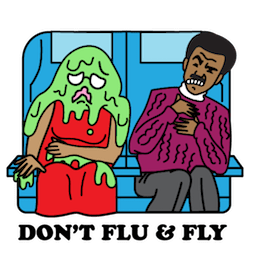Sticker de Facebook La grippe fait rage #18