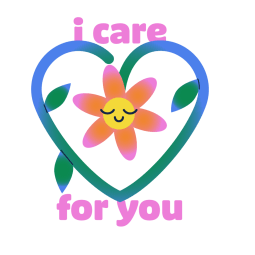 Sticker de Facebook I Care For You #1