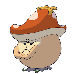 Facebook sticker Little Mushroom und Chubby Wolf #13