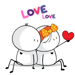 Sticker de Facebook Love, Bigli Migli #16