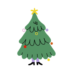 Merry and Bright Facebook sticker #2