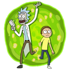 Rick y Morty Facebook sticker #1