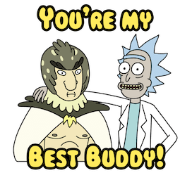 Sticker de Facebook Rick y Morty #8