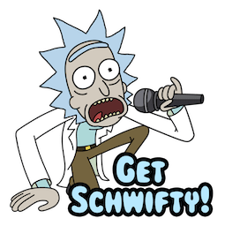 Rick y Morty Facebook sticker #10