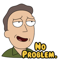 Facebook sticker Rick and Morty #14