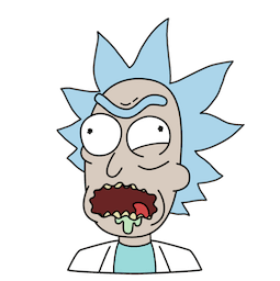 Facebook sticker Rick and Morty #15