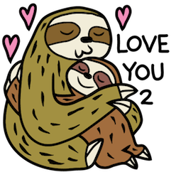 Facebook Sloth Party Sticker #5