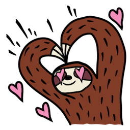 Facebook Sloth Party Sticker #11