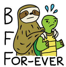 Facebook Sloth Party Sticker #15