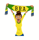 Facebook Soccer Scarves (A-F) Sticker #11