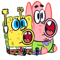 Facebook SpongeBob & Friends Sticker #2