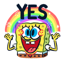 Facebook SpongeBob & Friends Sticker #8