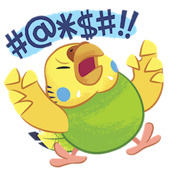 Facebook Tweet Tweet Parakeet Sticker #14