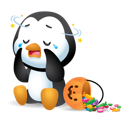 Sticker de Facebook Pingouins d’Halloween #6