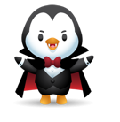 Sticker de Facebook Pingouins d’Halloween #9