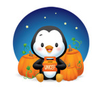 Pingouins d’Halloween Facebook sticker #16