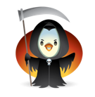 Sticker de Facebook Pingouins d’Halloween #19