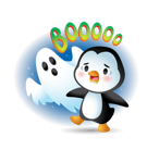 Sticker de Facebook Pingouins d’Halloween #27