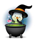 Pingouins d’Halloween Facebook sticker #29