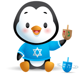 Sticker de Facebook Pingouins des fêtes #4