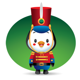 Sticker de Facebook Pingouins des fêtes #11