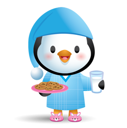 Sticker de Facebook Pingouins des fêtes #18