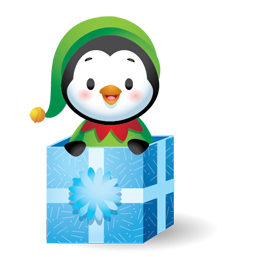 Sticker de Facebook Pingouins des fêtes #21