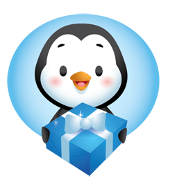 Sticker de Facebook Pingouins des fêtes #25