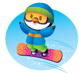 Sticker de Facebook Pingouins d’hiver #4