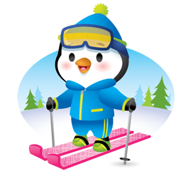 Sticker de Facebook Pingouins d’hiver #8