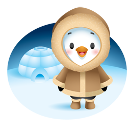 Sticker de Facebook Pingouins d’hiver #19