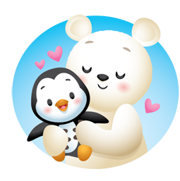 Sticker de Facebook Pingouins d’hiver #20