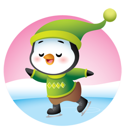 Sticker de Facebook Pingouins d’hiver #22