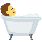 🛀 Смайлик Facebook / Messenger «Person Taking Bath»