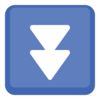⏬ «Fast Down Button» Emoji para Facebook / Messenger
