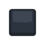 ◾ «Black Medium-Small Square» Emoji para Facebook / Messenger