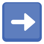 ➡ «Right Arrow» Emoji para Facebook / Messenger - Versión del sitio web de Facebook